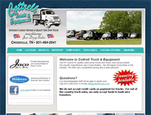 Tablet Screenshot of cottrelldumptrucks.com